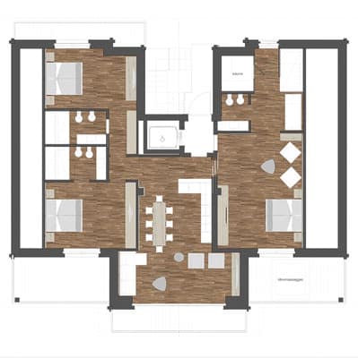 Penthouse suite plan